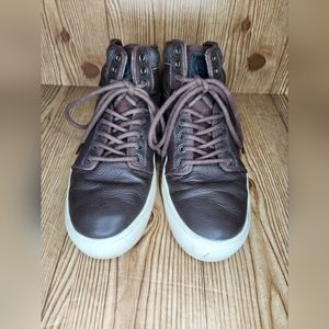 Vans Ultra‎ Cush Leather High Top Sneakers Size 8.5